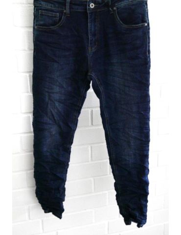 Xuna Jeans Hose Damenhose blau verwaschen mit Baumwolle QR2006