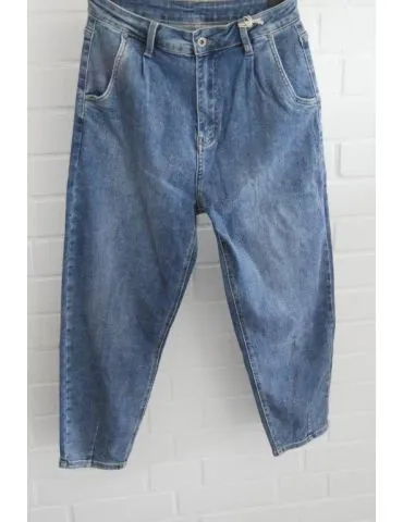 Damen Jeanshose Karotte in blau