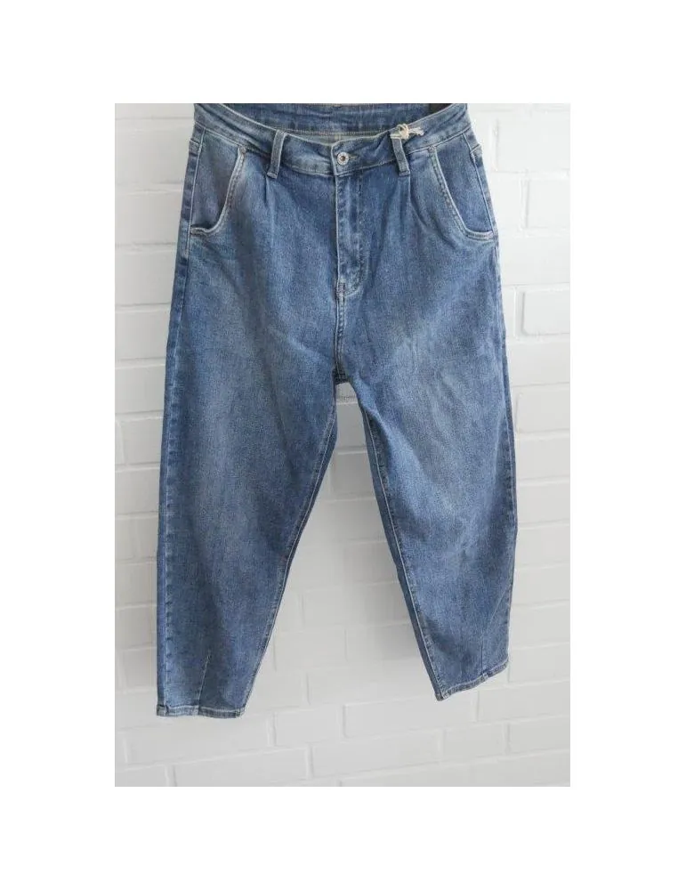 Damen Jeanshose Karotte in blau