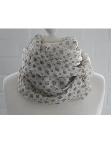 Schal Tuch Loop Made in Italy Seide Baumwolle...