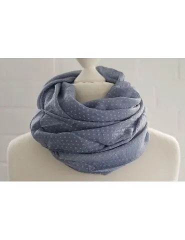 Schal Tuch Loop Made in Italy Seide Baumwolle...