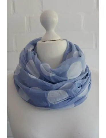 Schal Tuch Loop Made in Italy Seide Baumwolle...