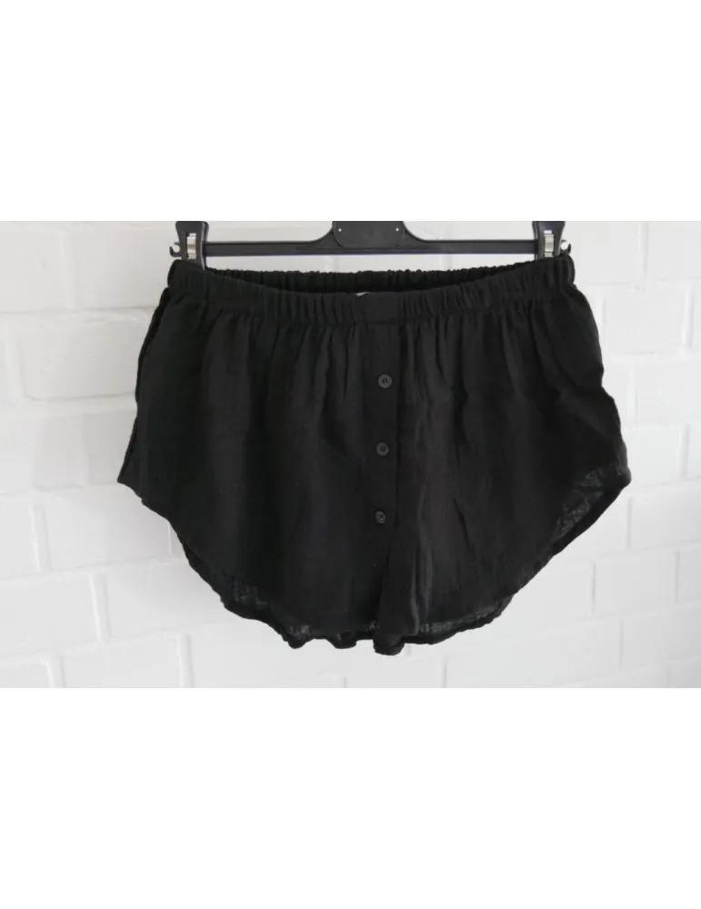 Täuscher Damen Blusenverlängerung schwarz uni Musselin Onesize 36 - 42