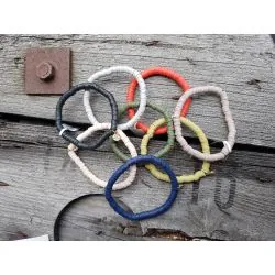 Damen Armband Elastisch sand uni Gummi...