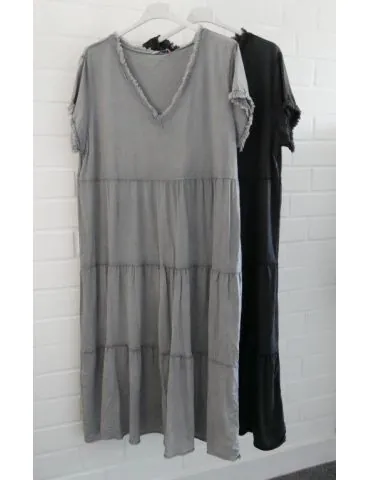 Damen kurzarm Tunika Kleid...