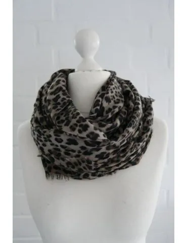 Leichter XXL Damen Schal Tuch schlamm schwarz...