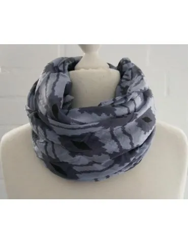 Schal Tuch Loop Made in Italy Seide Baumwolle...