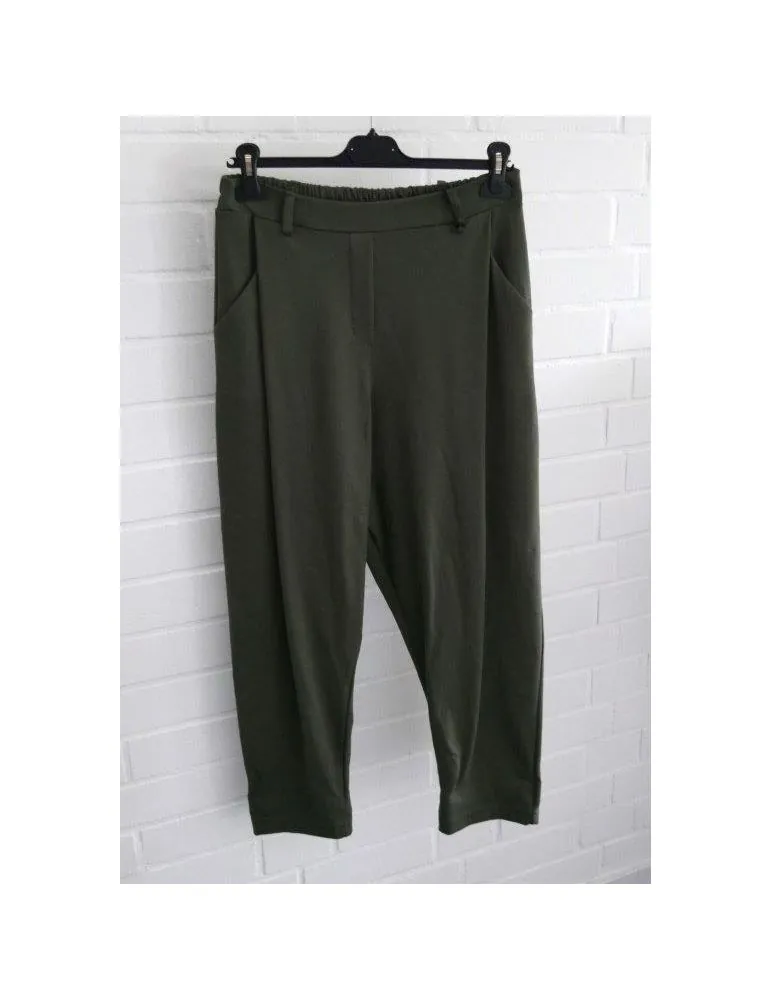 Xuna Damen Hose Baggy Jersey oliv grün uni Onesize 38 - 42 62562
