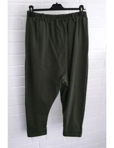 Xuna Damen Hose Baggy Jersey oliv grün uni Onesize 38 - 42 62562
