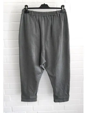Xuna Damen Hose Baggy Jersey anthrazit meliert uni Onesize 38 - 42 62562