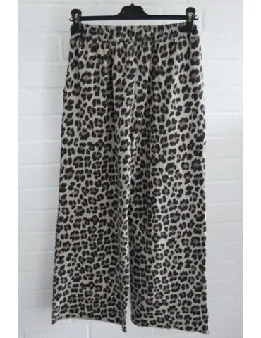 Rückansicht Marlene Hose beige schwarz taupe Leo mit Baumwolle