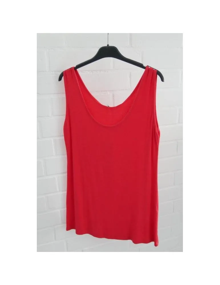 Xuna Damen Basic Top Shirt rot red weiter mit Viskose Onesize 38 - 44 0650