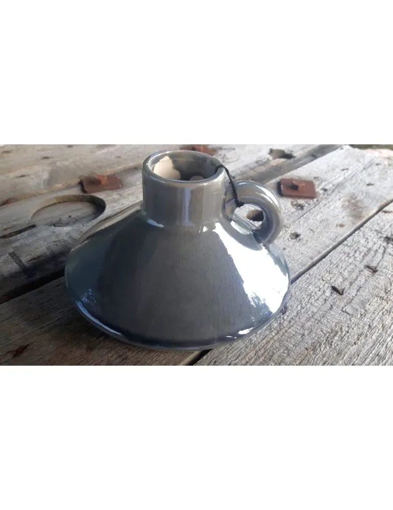 Vase Blumenvase Keramik Porzellan grau bunt Schimmer 6297144