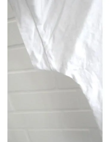 Damen Oversize Shirt Rundhals kurzarm weiß white uni Ärmelband Baumwolle Onesize 38 - 46 2426 KA