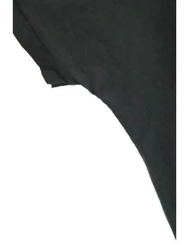 Damen Oversize Shirt Rundhals kurzarm schwarz black uni Ärmelband Baumwolle Onesize 38 - 46 2426 KA