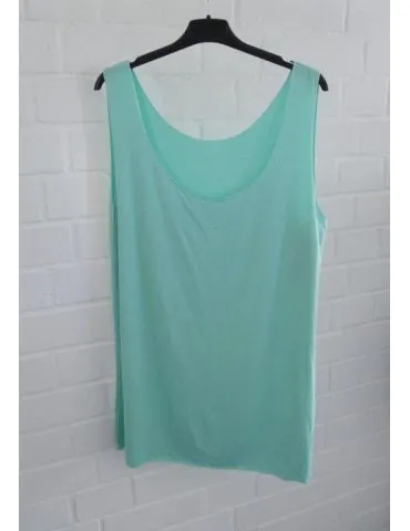 Damen Basic Top Shirt türkis weiter mit Viskose Onesize 38 - 46 604