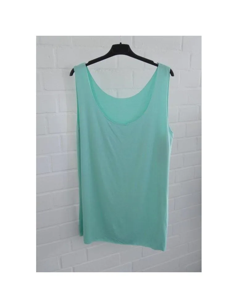 Damen Basic Top Shirt türkis weiter mit Viskose Onesize 38 - 46 604