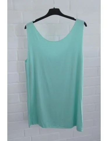 Damen XL Basic Top Shirt türkis weiter mit Viskose Onesize 38 - 46 604 XL