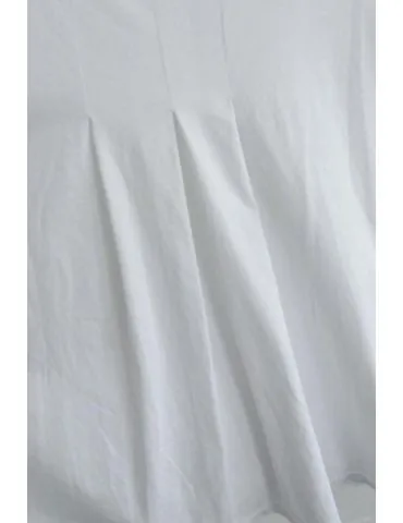 ESViViD Damen Shirt kurzarm weiß white uni mit Baumwolle Onesize 38 - 42 8817