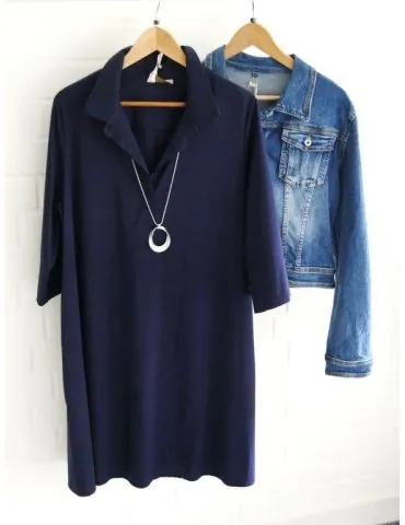 ORMI Jeansjacke Damen Jacke Jeans blau mit Baumwolle und Abrieb