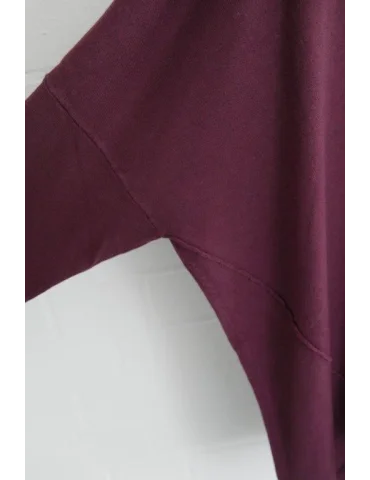 ESViViD Damen Pullover rosenholz Rundhals Onesize ca. 38 - 46 mit Viskose 2232
