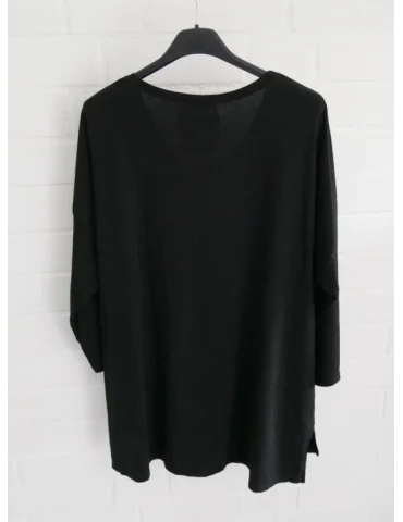 V-Ausschnitt Shirt Damen - Weinrot | Bequemes Basic Shirt