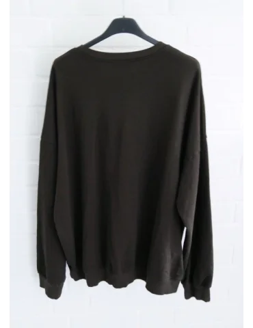 Rückansicht Braunes Sweatshirt mit Boston 1977 Print, Oversize Style