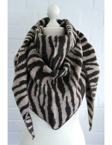 Zebra Tuch Damen Braun & Beige – Weich & stylisch