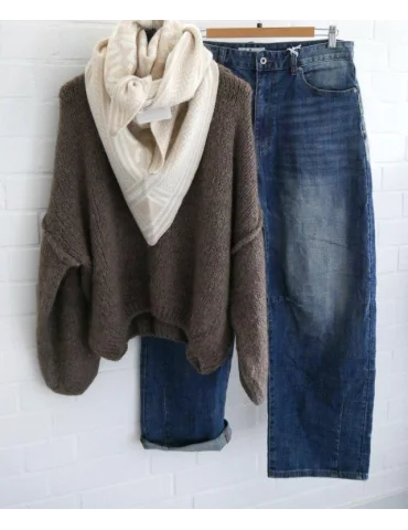 Sexy Woman 7/8 Jeans Hose Damenhose weites Bein...