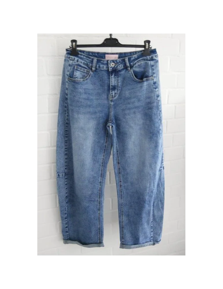 Balloon Jeans blau hell mit seitlichen Einsätzen