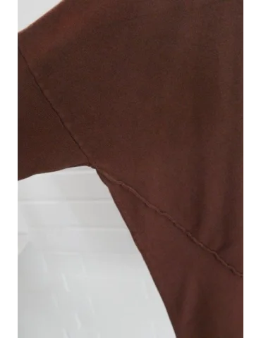 ESViViD Damen Pullover kakao braun Rundhals Onesize ca. 38 - 46 mit Viskose 2232