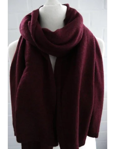 Unisex Schal Weinrot Luxuriös | Weich & Elegant