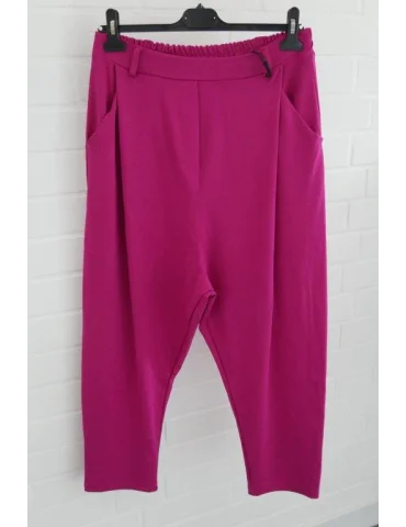 Beerefarbene Damen Baggy mit tiefem Schrift