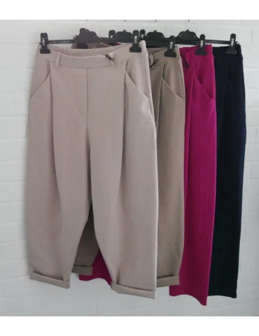 Xuna Damen Hose Baggy Jersey taupe uni Onesize...