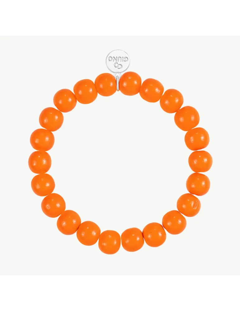 Armband aus Holzperlen in orange