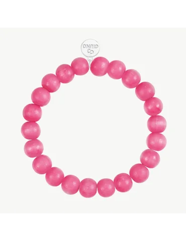 Pinkes Armband aus Holzperlen