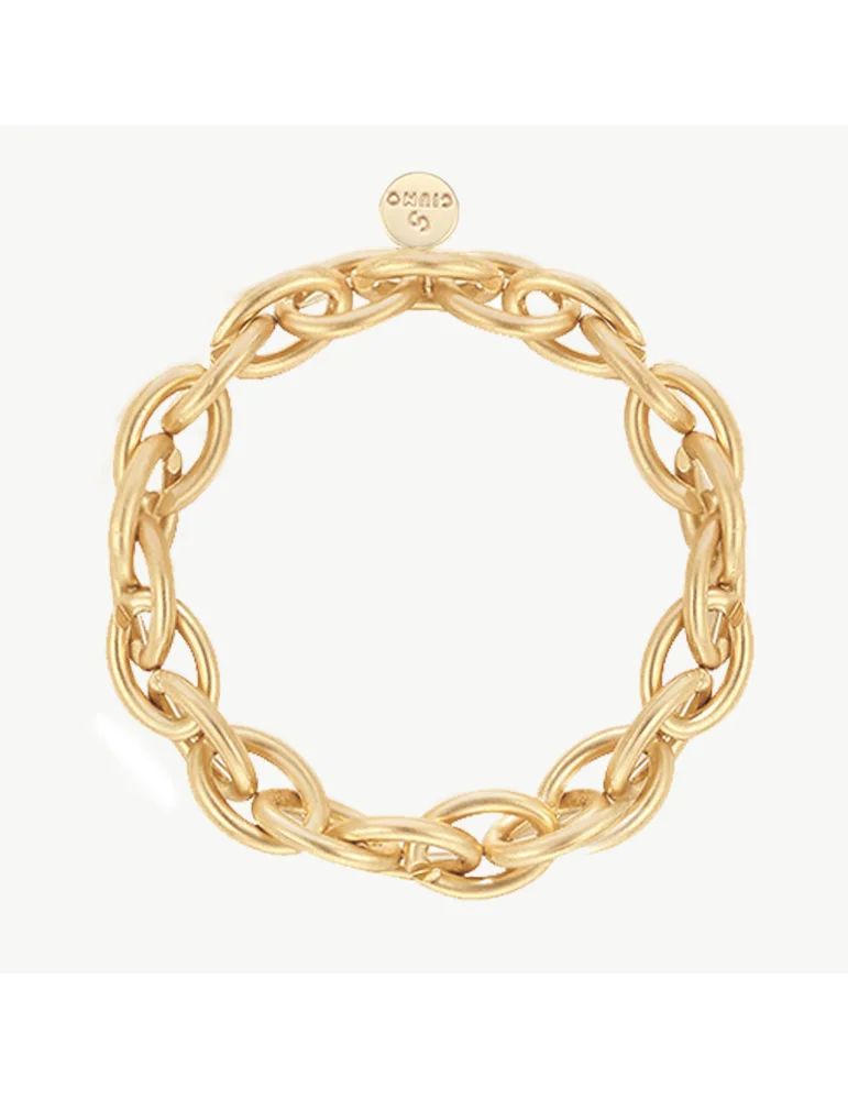 Gliederarmband glänzend goldfarben