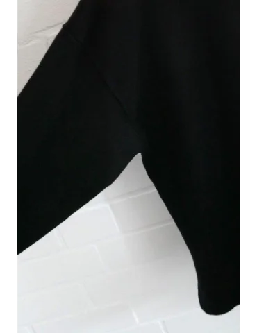 ESViViD Damen Pullover schwarz black kürzer...