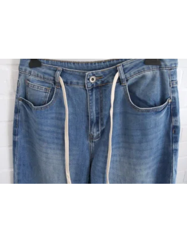 3D Marlene Jeans Hose Damenhose blau mit Baumwolle 3D 9336