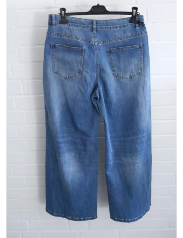 3D Marlene Jeans Hose Damenhose blau mit Baumwolle 3D 9336