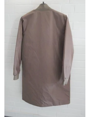 Damen Bomber-Mantel Lang -  | Schlamm