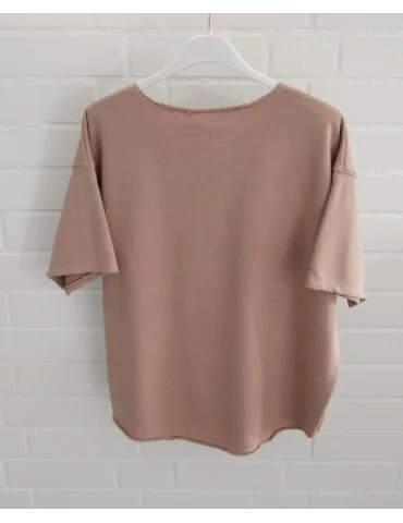 Schlammfarbenes Damen Sweatshirt CIAO Print