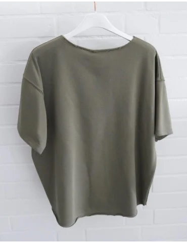 Olivgrünes Damen Sweatshirt CIAO Print