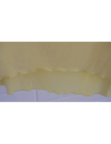 Damen Shirt langarm weiter gelb uni mit Viskose Wellen Onesize 38 - 42 8415V