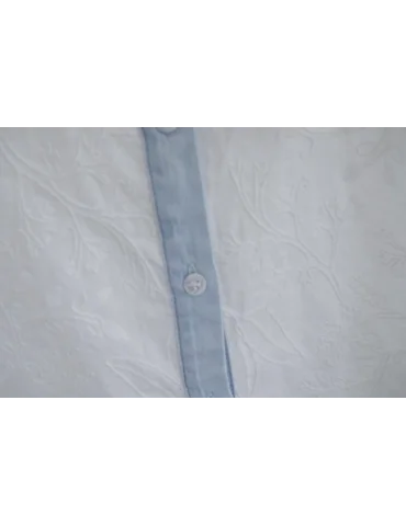 Sexy Woman Damen Bluse weiß Denim hell Stickerei Baumwolle SW 5176