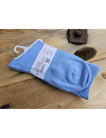 Coole Socken Damenstrümpfe hellblau blau "C" mit Baumwolle Onesize 36 - 41 WZ111