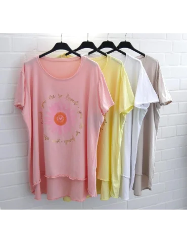 Damen Shirt A-Form kurzarm...