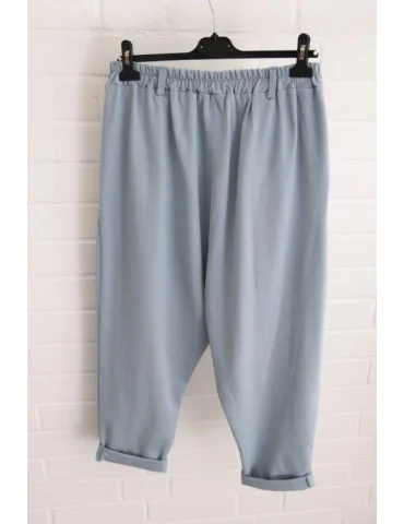 Xuna Damen Hose Baggy Jersey jeansblau uni Onesize 38 - 42 62562