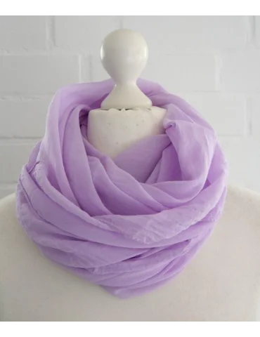 Schal Tuch Loop Made in Italy Seide Baumwolle...