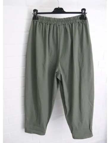 ESViViD Leichte Damen Stoffhose 7/8 lang oliv...
